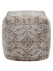 Beliani Pouf MEERUT in Braun - (W) 40 x (H) 40 x (L) 40 cm