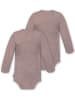 Normani Outdoor Sports 2er Pack Baby Merino Body Langarm Auckland in Rosa