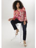 Aniston PLUS Schlupfbluse in rose-pink-orange-schwarz-lila