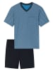 Schiesser Pyjama Comfort in Blau