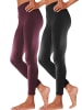 Vivance Active Leggings in beere, schwarz