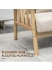 HOMCOM 2 Sitzer Sofa in Beige 123L x 69B x 74H cm