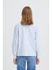 ICHI Langarm IHLITU Regular fit in CREME W. BLUE STRIPE