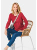 GOLDNER Shirt T-Shirt mit Rundhals in dunkelrot