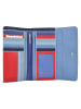 MYWALIT Tri-fold Zip Wallet Geldbörse Leder 17 cm royal