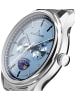 Jacques Lemans Armbanduhr für Herren Derby mit Mondphase Stahl/Blau