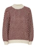 ICHI Strickpullover IHKAMARA LS4 20117301 Moderner Strickpullover in Rot