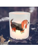 Mr. & Mrs. Panda Kerze Basset Hound Moment ohne Spruch in Transparent