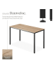 tectake Schreibtisch Vanport 120 x 60 x 75,5 cm, Industrial Holz hell, Eiche Sonoma