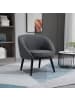 HOMCOM Wohnzimmerstuhl in Grau 71L x 65B x 75H cm