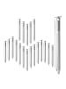 relaxdays 200x Zeltheringe in Silber