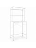 relaxdays Waschmaschinenschrank in Weiß - (B)66 x (H)161 x (T)40 cm