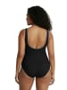 Ulla Popken Badeanzug in schwarz
