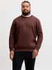 JACK & JONES PLUS Sweatshirt in Bitter Chocolate