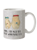 Mr. & Mrs. Panda Kindertasse Bären mit Blumenkranz mit Spruch in Grau Pastell