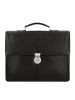 Leonhard Heyden Bergamo Aktentasche Leder 38 cm Laptopfach in schwarz