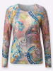 creation L Pullover in apricot-papaya-bedruckt