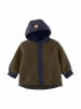 Hessnatur Hessnatur Wollfleece-Jacke mit Patch aus reiner Bio-Merinowolle in vintage oliv