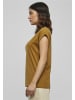 Urban Classics Urban Classics Damen Ladies Extended Shoulder Tee in nut
