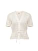 MAVI Strickjacke Short Sleeve in Antique White