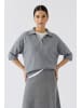 Oui Pullover in steel grey