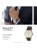 Regent Armbanduhr-Analog schwarz mittel (ca. 39mm) Regent Lederarmband