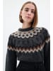 InWear TeylorIW Fair Isle pullover Relaxed fit in Dark Grey Fair Isle