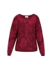 Usha Women Sweater in burgundy