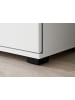 Furn.Design Schuhschrank weiß Hochglanz 50 x 200 cm, Stauraumschrank mit 6 Fächern