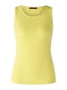 Oui Top FILIZ elastische Viskoserippe in yellow