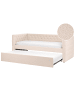 Beliani Kinderbett GASSIN in Beige - (W) 100 x (H) 88 x (L) 231 cm