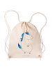Mr. & Mrs. Panda Sportbeutel Einhorn Mann ohne Spruch in Creme