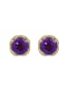 Xen Ohrstecker "mit Amethyst 375 Gelbgold" in Gold