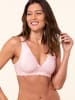 Royal Lounge Bralette Royal Dream mit Spitze in Peach Pink