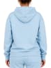 Reichstadt Damen Relaxed Fit Hoodie Marken-Stick in Baby Blue