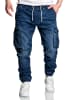 Amaci&Sons Sweathose im Denim Look ALSIP in Dunkelblau