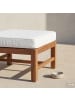 home24 Loungehocker Bayton in Beige / Braun