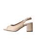 Poti Pati Supermodische Pumps mit Absatz Weiß