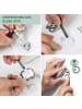 bremermann Bad-Serie LUCENTE - Handtuchhaken 4er Set inkl. Klebeset ca. Ø 6 x 4,5 cm T