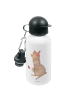 Mr. & Mrs. Panda Kindertrinkflasche Alpaka Blume ohne Spruch in Weiß