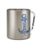 Mr. & Mrs. Panda Tasse Anker Blau ohne Spruch in Silber