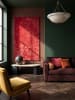 KADIMA DESIGN Läufer Uni rutschhemmend weich wohnlich Wohnzimmer Schlafzimmer in Rot
