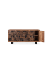 Giner y Colomer Sideboard aus Akazienholz und Metall in Brown