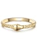 Glanzstücke München Ring Schlangenkopf aus Sterling Silber in gelbgold