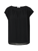 s.Oliver BLACK LABEL Bluse kurzarm in Schwarz