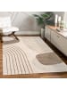 KADIMA DESIGN Teppich Kurzflor Abstrakt Wohnzimmer in Beige