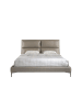 Angel Cerdá Bett 7014 in Nerz / Stahl – (B)176 x (H)240 x (T)107 cm