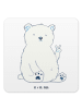 Mr. & Mrs. Panda Untersetzer Eisbär Faul ohne Spruch in Weiß