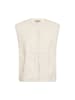soyaconcept Weste mit floraler Stickerei in Creme