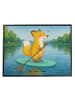 Mr. & Mrs. Panda Schreibunterlage Fuchs Stand Up Paddling Design... in Weiß